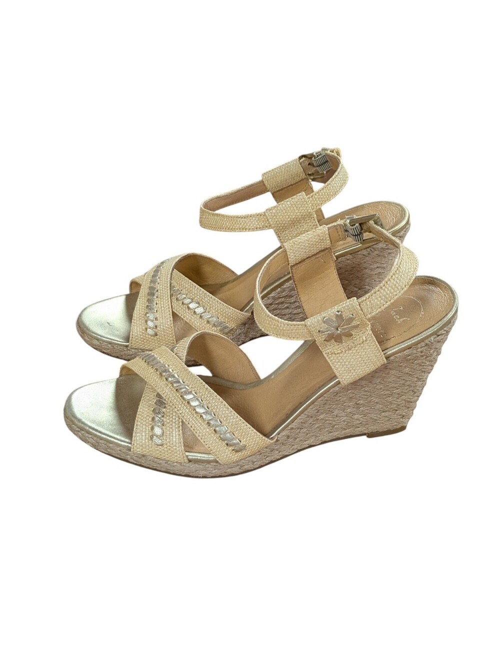 Jack Rogers Abbey Espadrille Wedge Sandals Size 9.5 - Picture 12 of 12